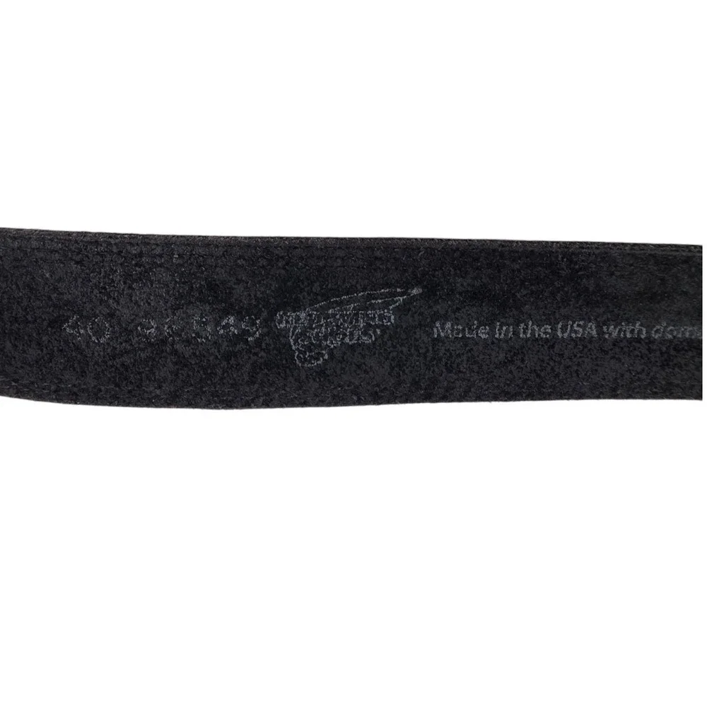 Red Wing Mens 40 Black Leather Belt